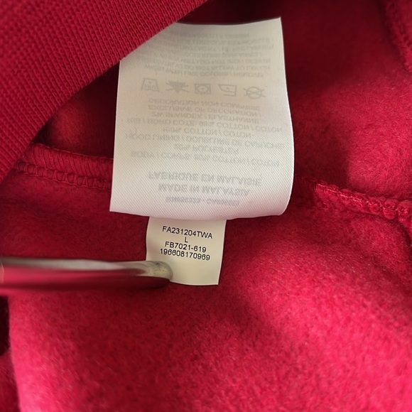 Nike Air Jordan Flight MVP Red Fleece Pullover Hoodie Men’s Size Large - Picture 12 of 14